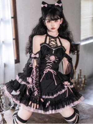 Midnight Rose Bittersweet Lolita Dress JSK (UN171)